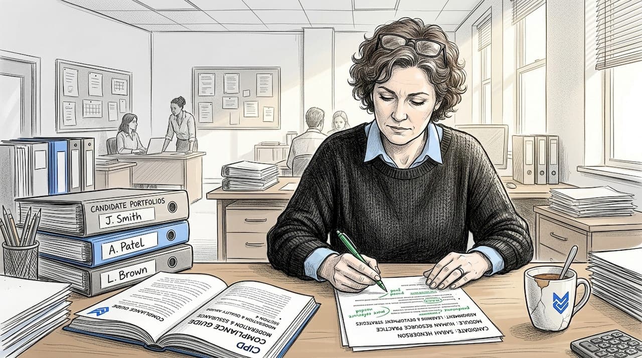 Educational assessment guide for efficient CIPD grading